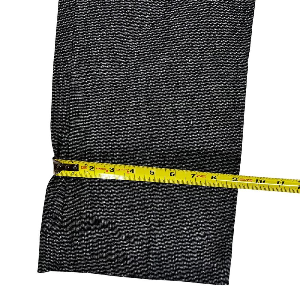 Ann Taylor Loft Marisa Trousers 8T Gray Black Weave Wide Leg Pockets Career Pant - Picture 12 of 15